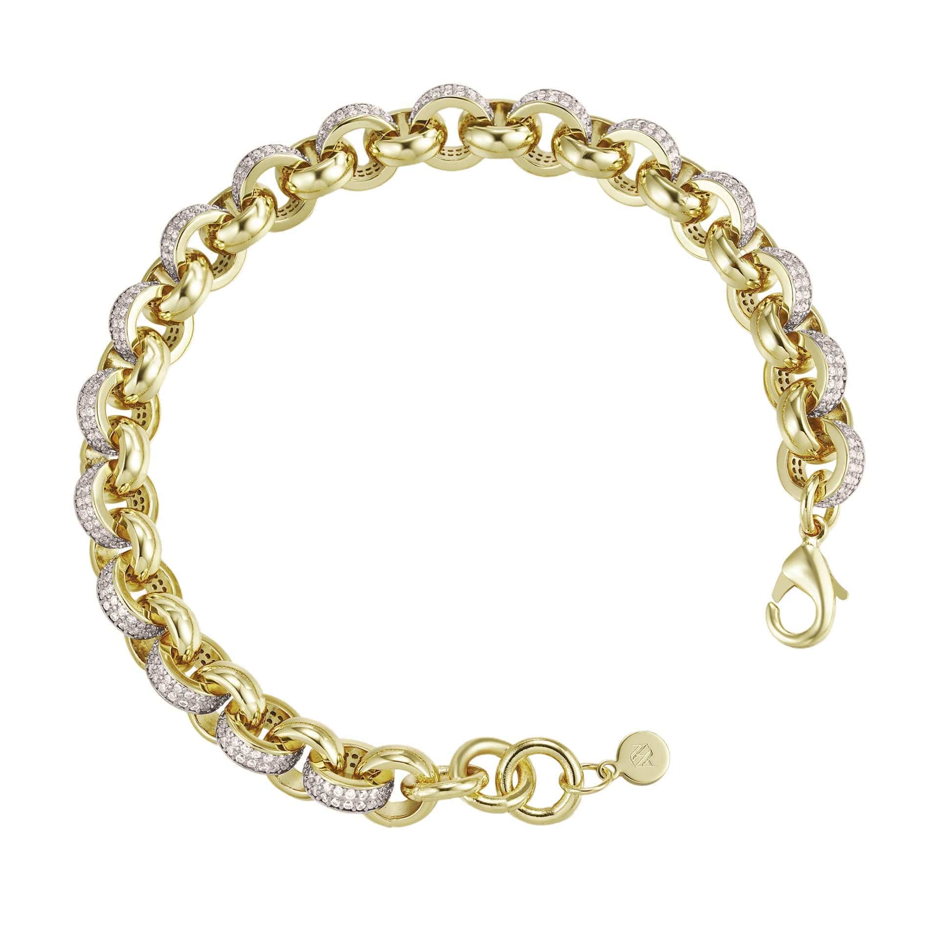 ALL WEAR Bracelets Diamond Belcher bracelet 10mm - Gold
