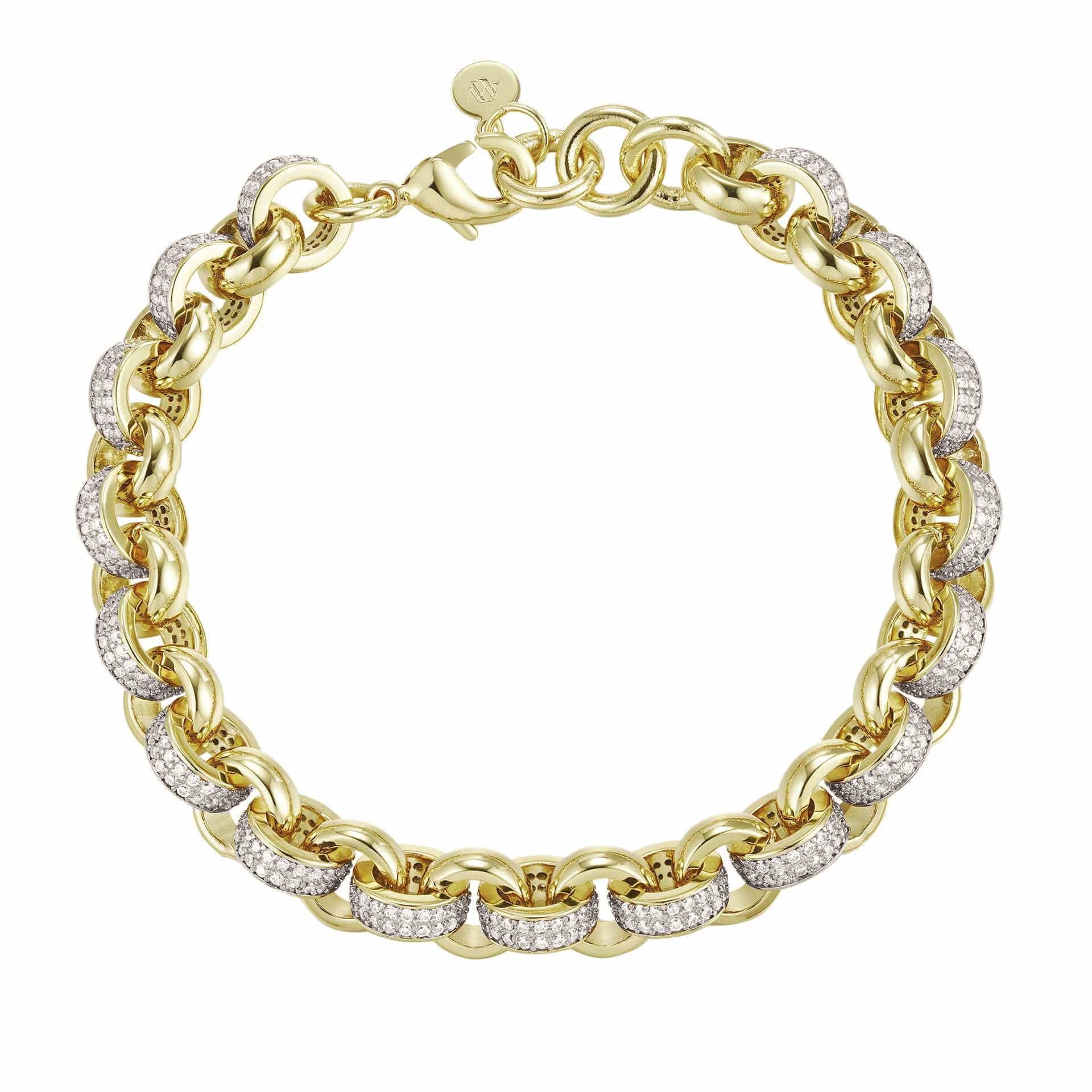 ALL WEAR Bracelets Diamond Belcher bracelet 10mm - Gold