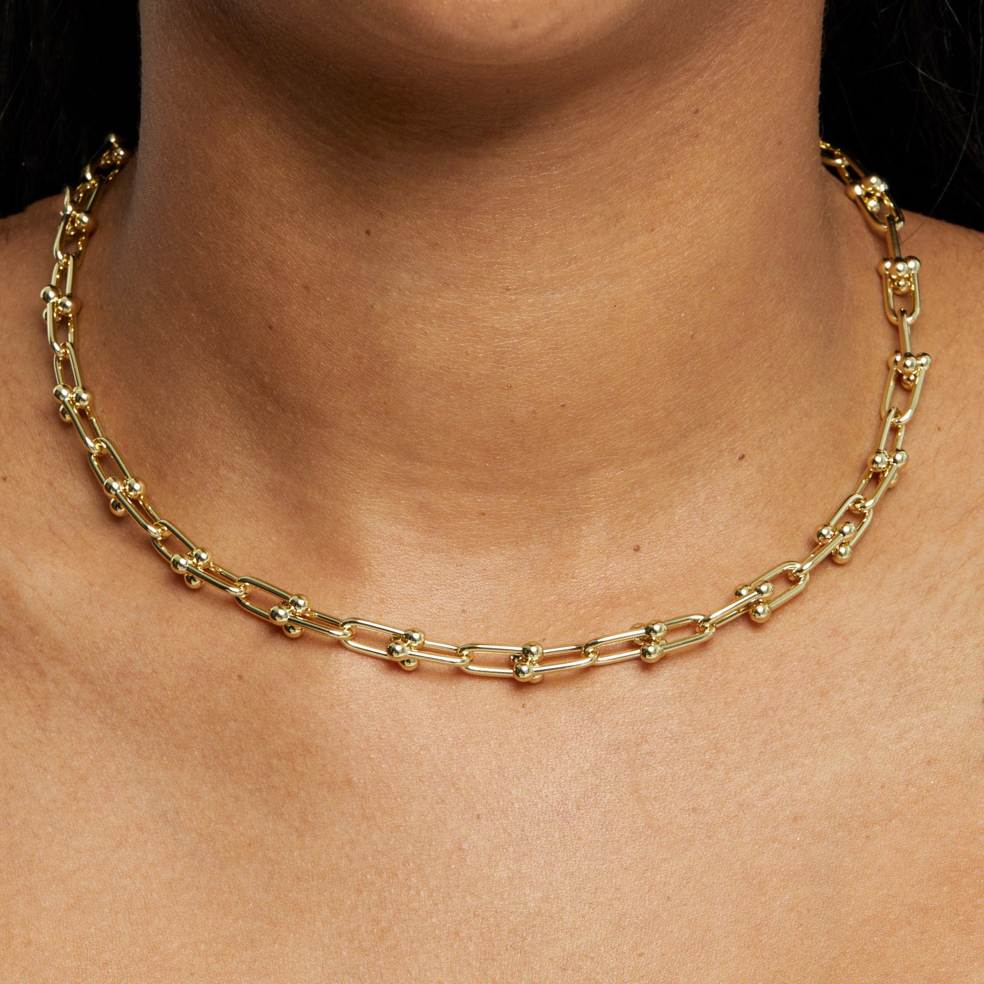 Layer it or wear solo Chains 18" / Gold U-Link Ball Chain 7mm - Gold