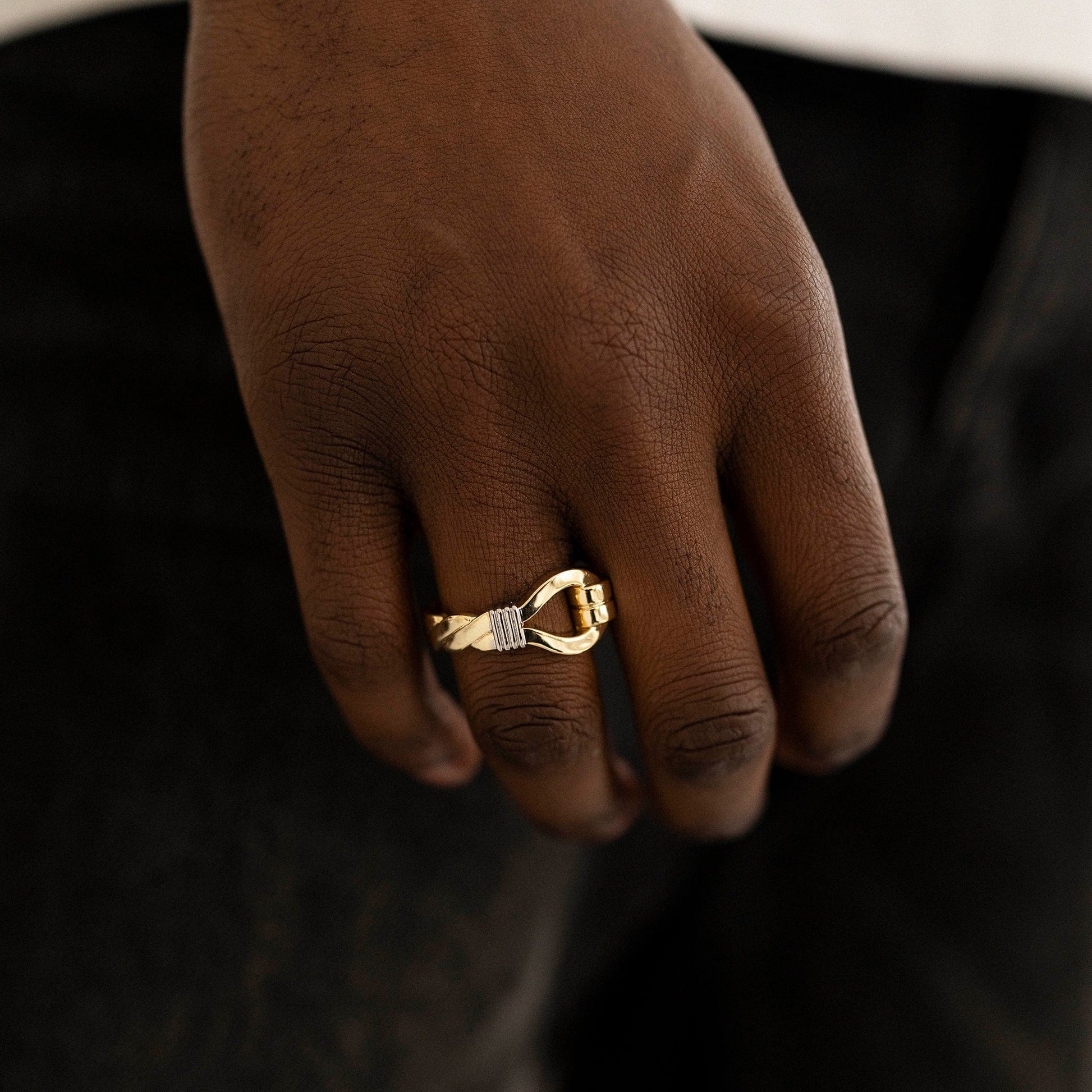 The Everyday Statement Ring Ring Single Hook Ring - Gold