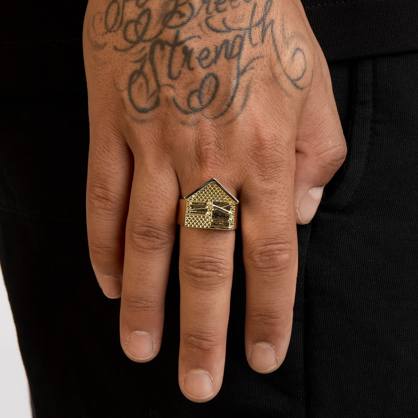 Where Style Meets Hustle Traphouse Ring - Gold
