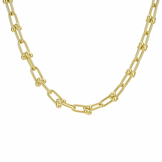 Layer it or wear solo Chains U-Link Ball Chain 7mm - Gold