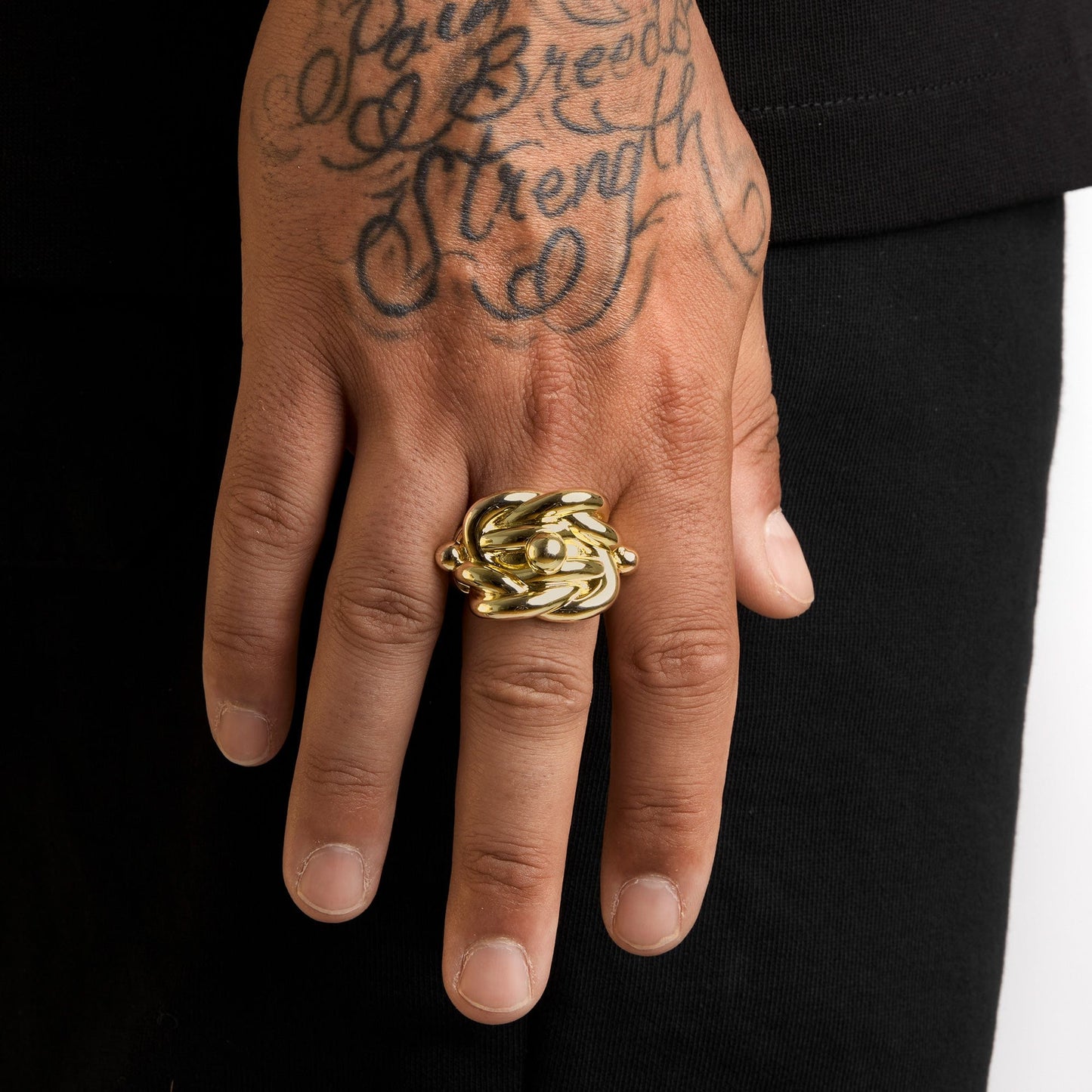 A Knot for Eternity Ring 12 / Gold Knot Ring - Gold